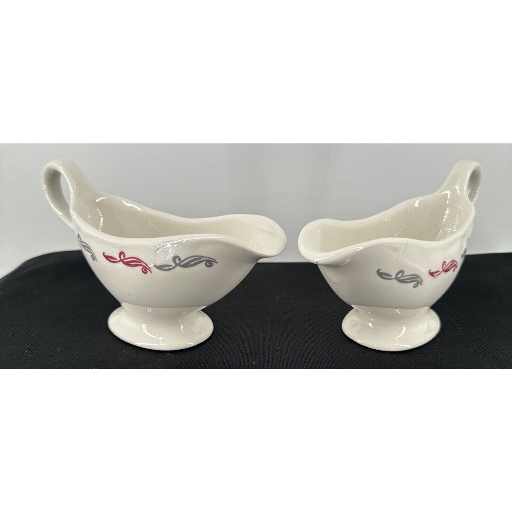 Creamers Gravy Sauce Creamer Boats Two Total VTG Homer Laughlin Best‎ China MCM